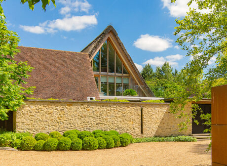 entrance court at All Saints Lane by Allister Godfrey Architects