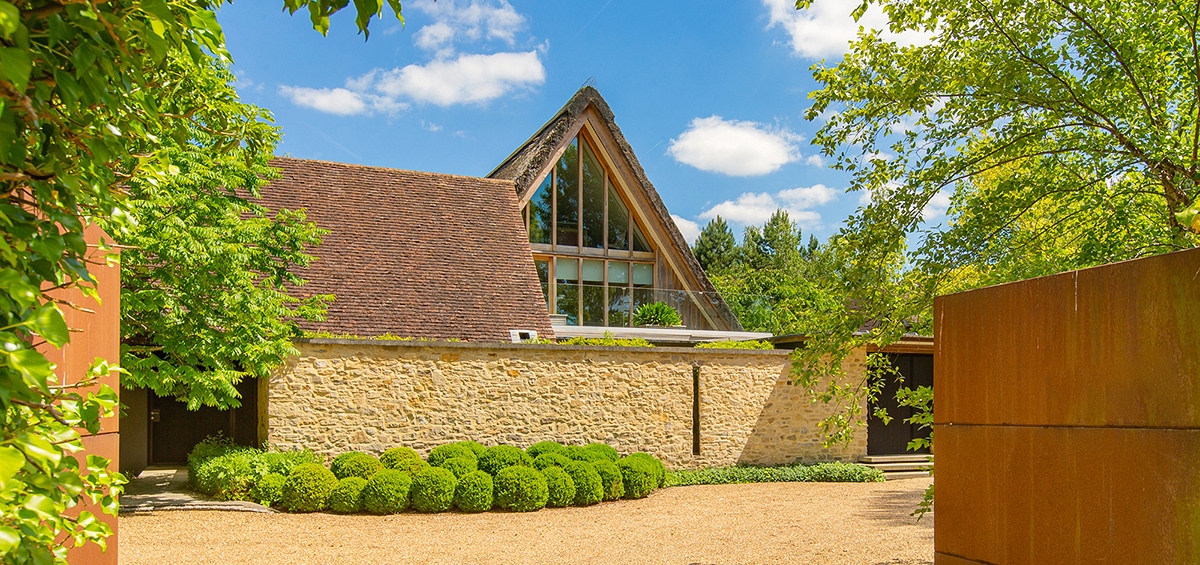 entrance court at All Saints Lane by Allister Godfrey Architects