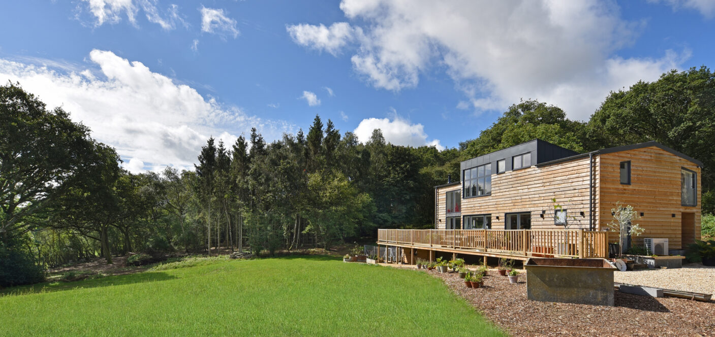 greenbelt barn conversion - view of the frontage